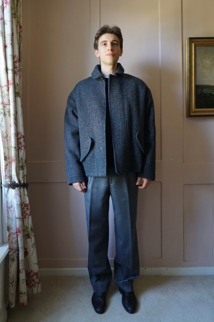 DADO JACKET - BLUE & GREY MELANGE