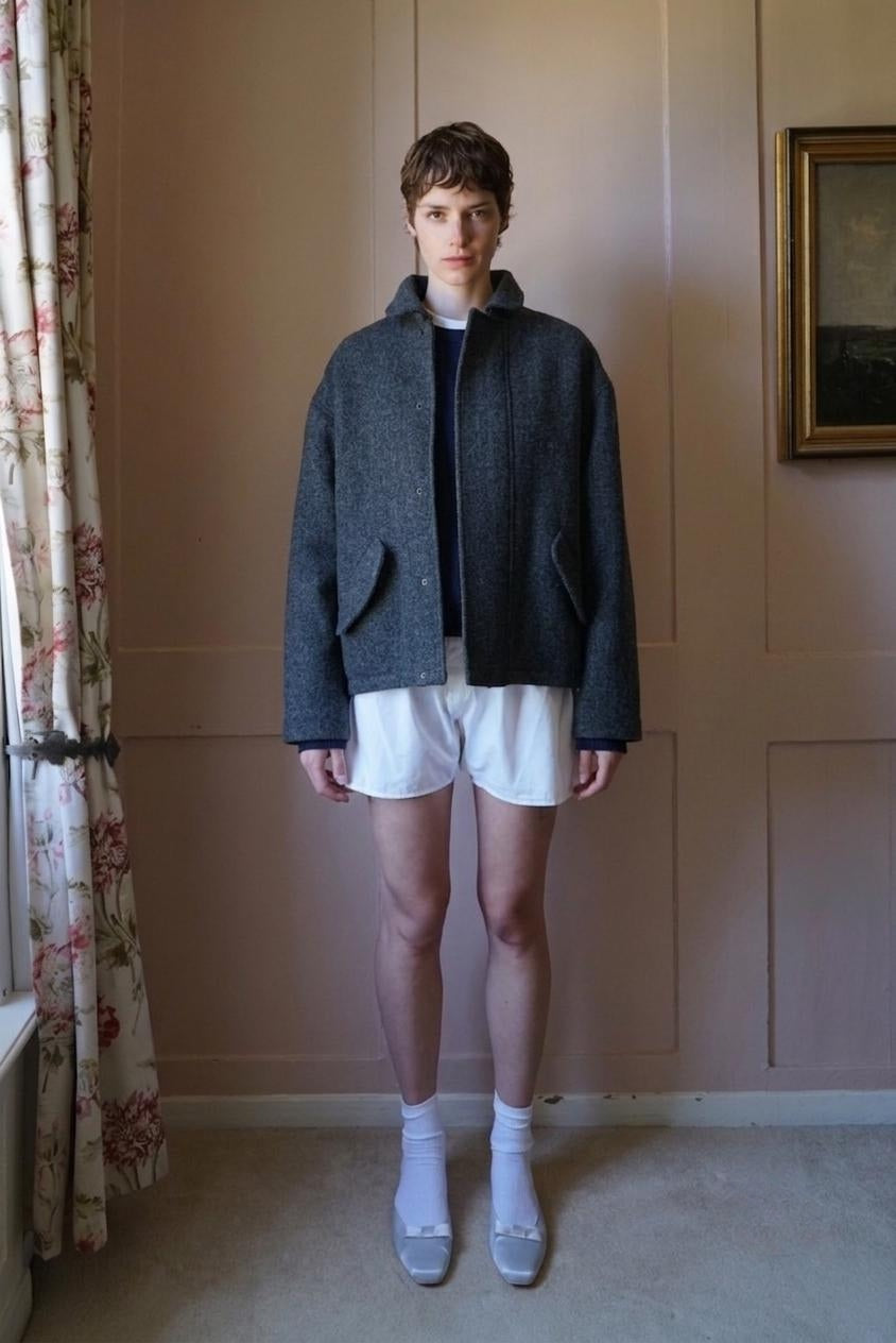 DADO JACKET - BLUE & GREY MELANGE