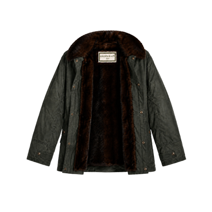 SAM MINK JACKET - DARK OLIVE