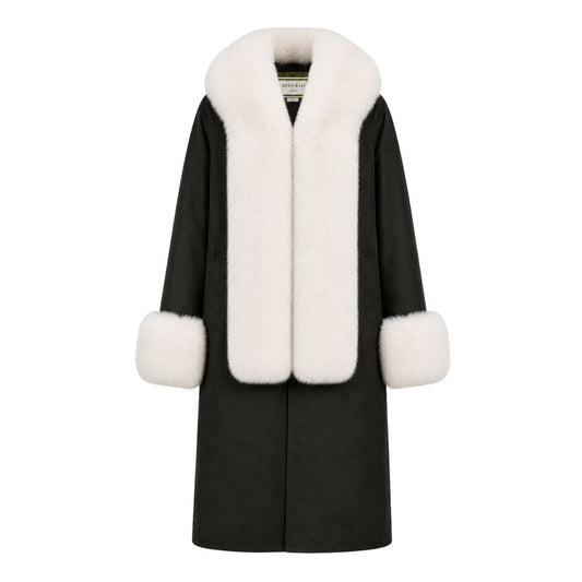 BALTHAZAR WHITE FOX JACKET - HIGHLAND GREEN
