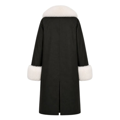 BALTHAZAR WHITE FOX JACKET - HIGHLAND GREEN
